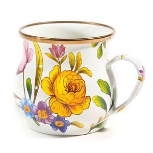 Mackenzie Childs White Market Mugs- Display only